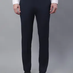 Cantabil Men Mid Rise Cotton Regular Trousers-image-49