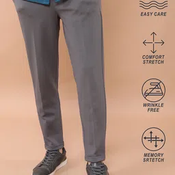 HIGHLANDER Men Grey Mid-Rise Trousers-picture-30