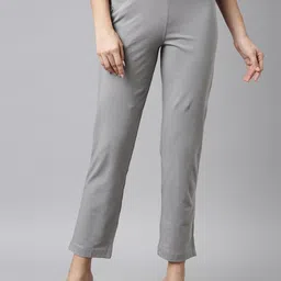 Go Colors Women Grey Trousers-image-22