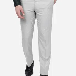 Greenfibre Men Regular Fit Formal Trousers-image-49