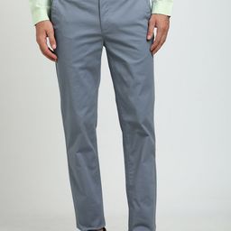 Turtle Men Relaxed Mid-Rise Slim Fit Trousers-image-91