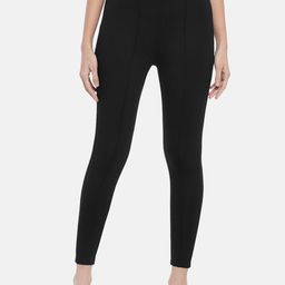 People Women Black Skinny Fit Trousers-picture-47