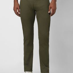 Peter England Casuals Men Skinny Fit Low-Rise Trousers-image-79