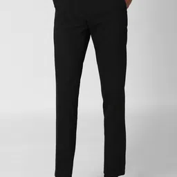 Peter England Men Black Slim Fit Formal Trousers-image-54