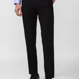 Peter England Elite Men Slim Fit Formal Trousers-picture-44