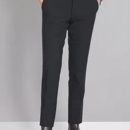 AD By Arvind Men Slim Fit Twill Formal Trousers-image-83