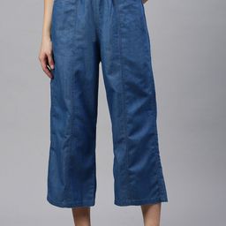 De Moza Women Loose Fit High-Rise Culottes-image-93