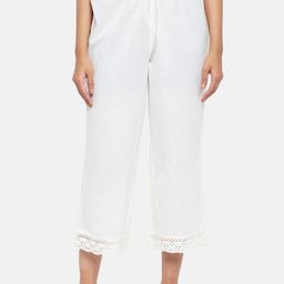 RANGMANCH BY PANTALOONS Women Off White Culottes Trousers-image-76