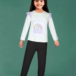 Toonyport Girls Graphic Printed Pure Cotton Top with Trousers-image-44