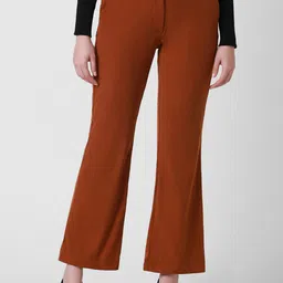 Van Heusen Woman Textured Bootcut Formal Trousers-image-25