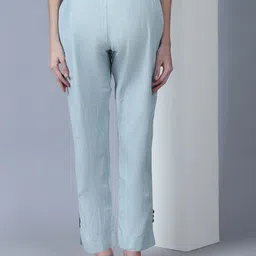 Moms Maternity Women Relaxed Cotton Maternity Trousers-picture-32