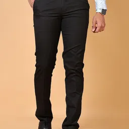 J White by Vmart Men Cotton Regular Fit Formal Trousers-image-92