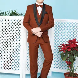 Jeetethnics Boys Single-Breasted Five-Piece Party Suit-20