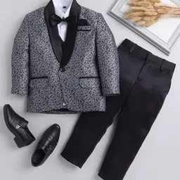 BAESD Boys Self-Design Single-Breasted 5-Pieces Suit-image-63