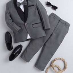 BAESD Boys Self Design Silk Cotton Tuxedo 4-Pieces Suit-image-66