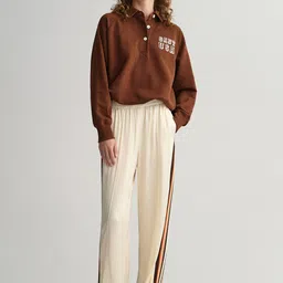 GANT Women Striped Loose Fit Trousers-image-36