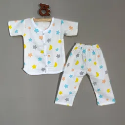 BAESD Infants Printed Pure Cotton Shirt with Trousers-33