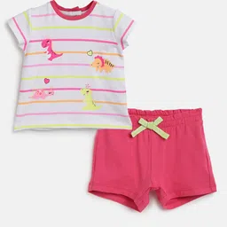 Chicco Girls Striped T-shirt With Trousers-image-69