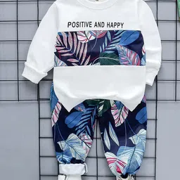 Googo Gaaga Boys Printed  Pure Cotton T-shirt with Trouser-14