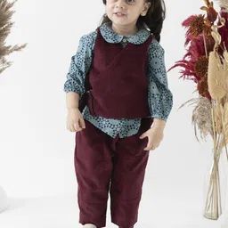 Tiber Taber Girls Shirt with Trousers-image-44