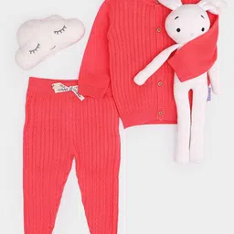 MiArcus Kids Self Design Pure Cotton Sweatshirt With Pyjamas-42