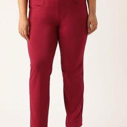 theRebelinme Women Relaxed High-Rise Easy Wash Trousers-image-60