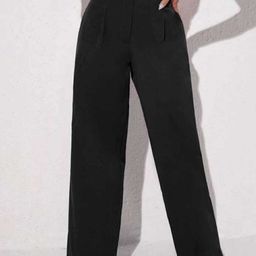 Next One Women Relaxed Loose Fit High-Rise Easy Wash Paralel Trousers-picture-10