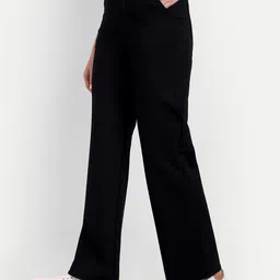 BROADSTAR Women Smart Loose Fit High-Rise Easy Wash Trousers-picture-46