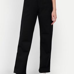 Next One Women Classic Loose Fit High-Rise Easy Wash Trousers-picture-6