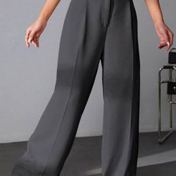 Next One Women Smart High-Rise Wide Leg Baggy Fit Trouser-picture-7