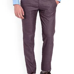 AD & AV Men Coffee Brown Classic Easy Wash Trousers-picture-11