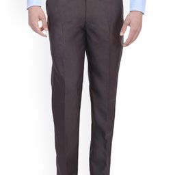 AD & AV Men Coffee Brown Classic Easy Wash Trousers-picture-10