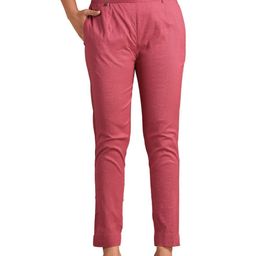 BAESD Women Mid Rise Easy Wash Cotton Cigarette Trousers-picture-26