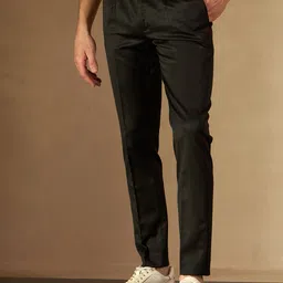 DENNISON Men Smart Tapered Fit Easy Wash Trousers-image-47