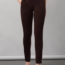 Lakshita Women Mid-Rise Smart Straight Fit Easy Wash Trousers-image-13