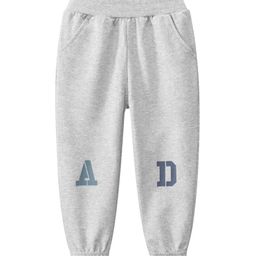 StyleCast Boys Grey Printed Easy Wash Cotton Joggers-image-45