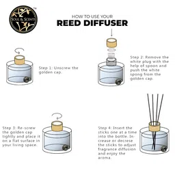 SOUL & SCENTS Grey Scented Fables Fragrance Reed Diffuser Set- 50 ml image 4