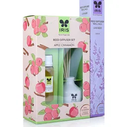 Iris Purple Apple cinnamon & Lavender Reed Diffuser Aroma Oil Diffuser Refill Pack image 4