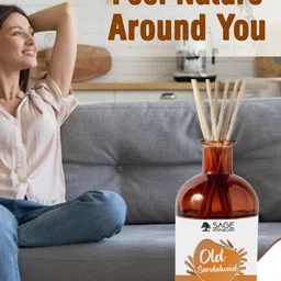 SAGE APOTHECARY Old Sandalwood Reed Diffuser Oil - 80ml image 3