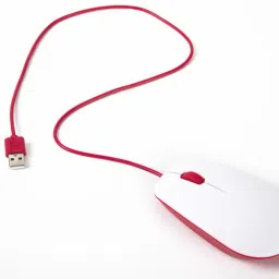 Official Raspberry Pi Mouse- Red & White-2