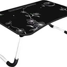 Multipurpose Foldable with Cup Holder, Study , Bed Wood Portable Laptop Table-15
