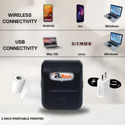 PosBox 2 Inch Portable Bluetooth Wireless Thermal Receipt Printer with 2600mah Battery for Mobile and PC image 4
