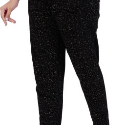 Women Printed Black Track Pants-image-53