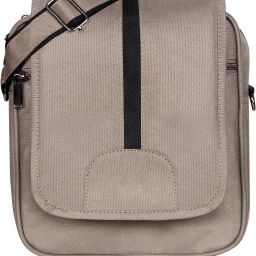 Beige Men & Women Sling Bag Mink Grey Casual PVC Coated Matty Fabric Cross Body Sling Bag For Men LN-SL10-image-37