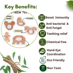 opatoys Combo Wooden neem Teether Teether image 2