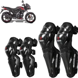 Carbon Black Knee Guard Set Riding Safety Protection Elbow Guard, Knee Guard Free Black-image-83