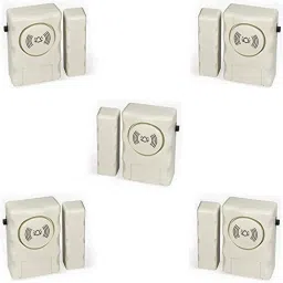 Wireless Door Window Open Alert Alarm Home Security System Siren (Cream), Anti Theft System with Magnetic Sensor - Set of 5 Window Door Window Alarm-image-63