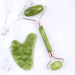 Roller and Gua Sha Set for Beautiful Skin Detox - Facial Body Eyes Neck Massager Tool Reduce Wrinkles Aging-image-51