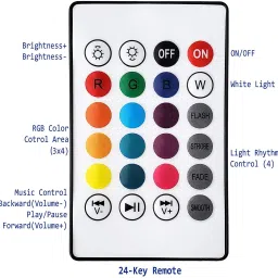 Wrapo Led Bulb with Bluetooth Speaker with Super bass Music Light Bulb + RGB Light Ball Bulb Colorful Lamp with Remote Control for Home,Bedroom Smart Bulb image 2
