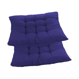 Mom's Moon Navy Blue 2 Pieces Square Shaped Chair Pads-image-74